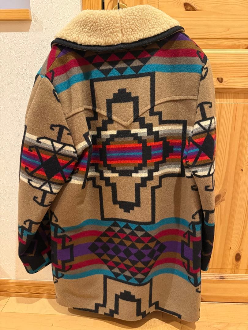 Pendleton 幾何学模様ウールコート サイズ40