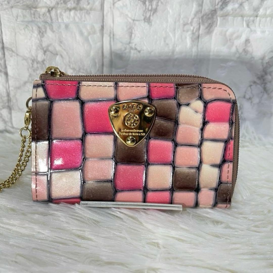 【未使用級】ATAO ベル　キーケース＋ミニ財布　チェリー