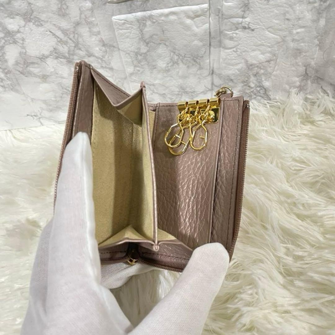 【未使用級】ATAO ベル　キーケース＋ミニ財布　チェリー