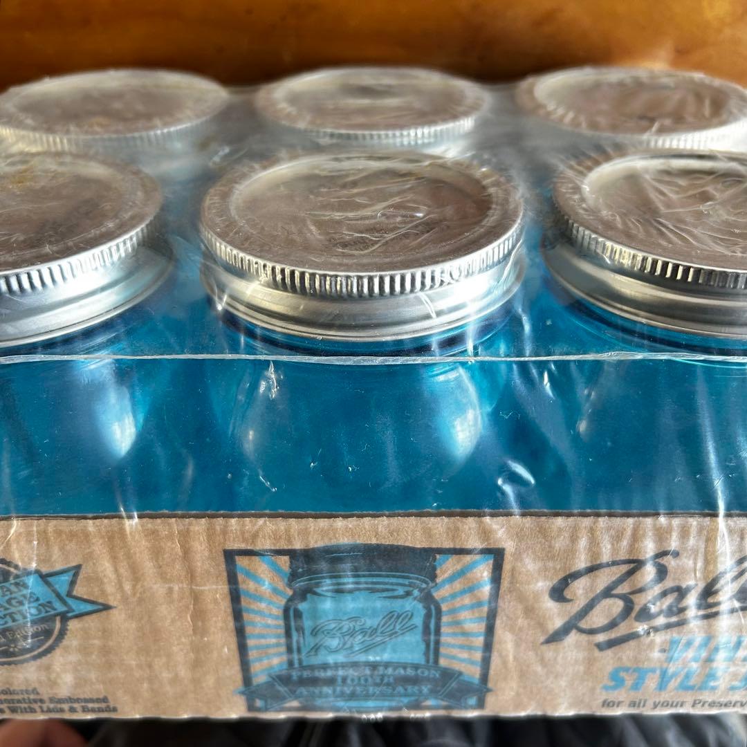 限定】 Ball ボール メイソンジャー 16oz 100周年記念 ブルー 6本