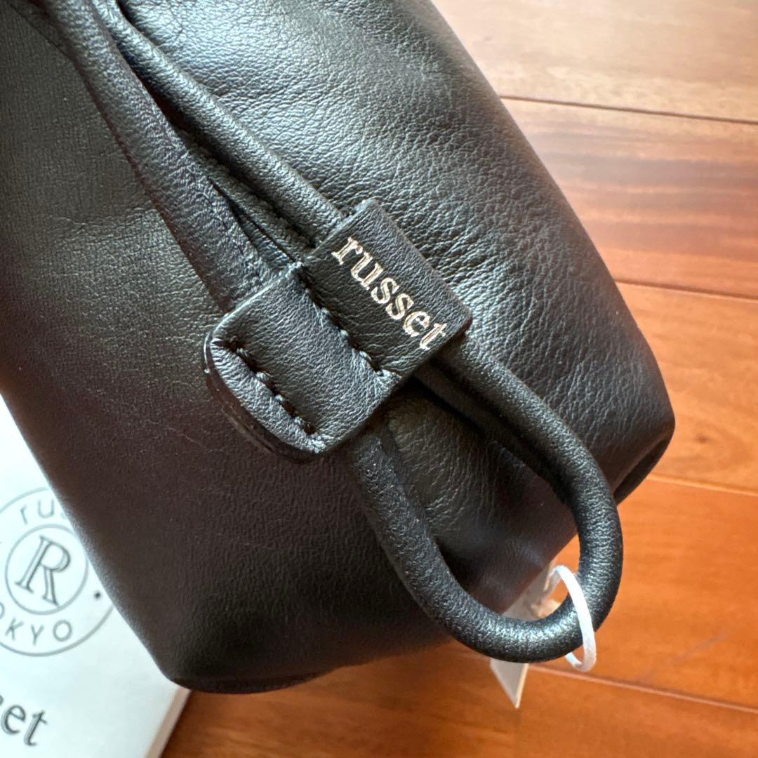 russet レザー巾着4WAYショルダーバッグ