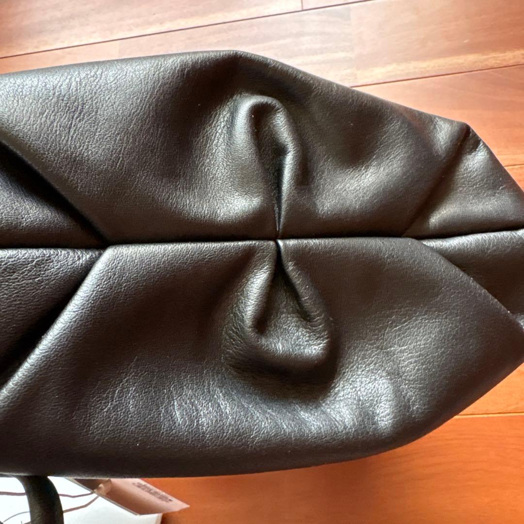 russet レザー巾着4WAYショルダーバッグ