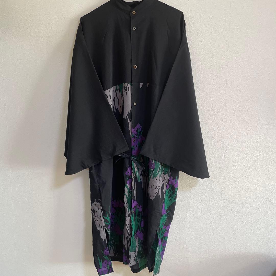 SOU・SOU モスリン 薙刀かり衣／濡羽色×光琳燕子花図屏風写し　Lサイズ