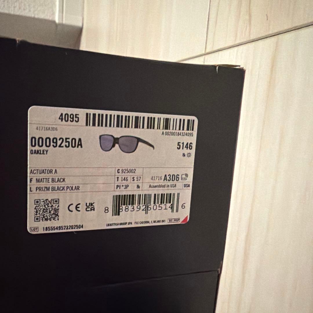 g*s様 新品 OAKLEY ACTUATOR A Prizm偏光 マットブラッ