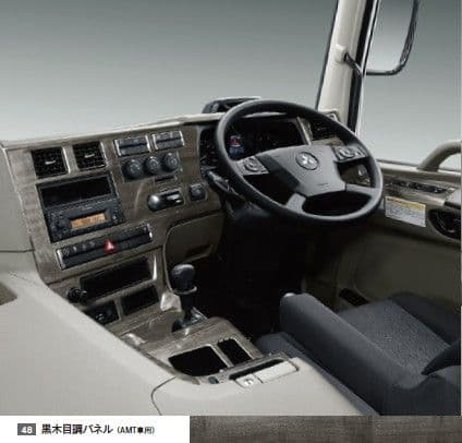 【赤音】【未使用品】三菱ふそうスーパーグレート　17モデル　黒木目調パネル