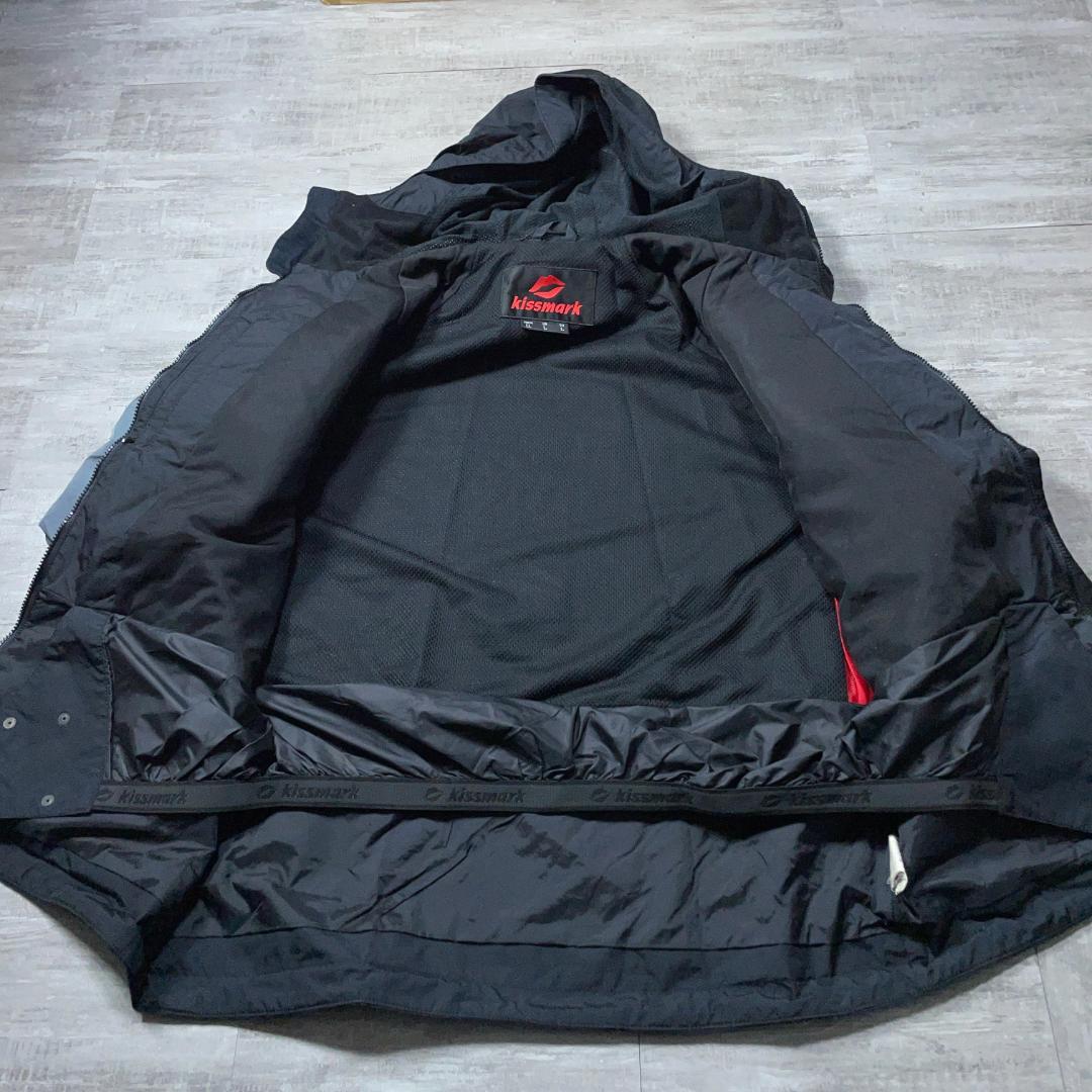 美品 お買い得★ キスマーク スキーウェア XL 大きいサイズ スノーボード 黒