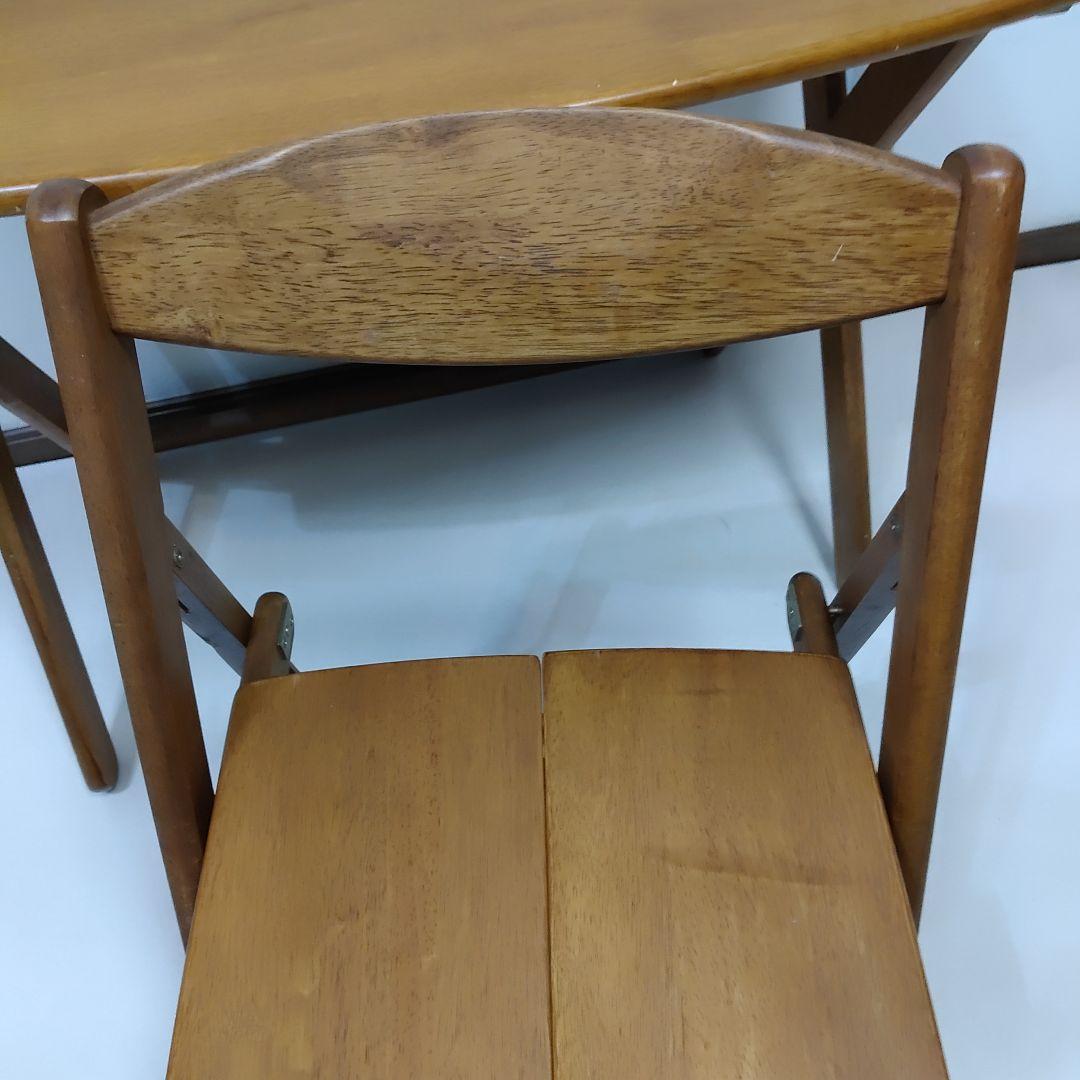 アンティーク　Desk ＆ Chair　折りたたみ　デスク ＆ チェア セット
