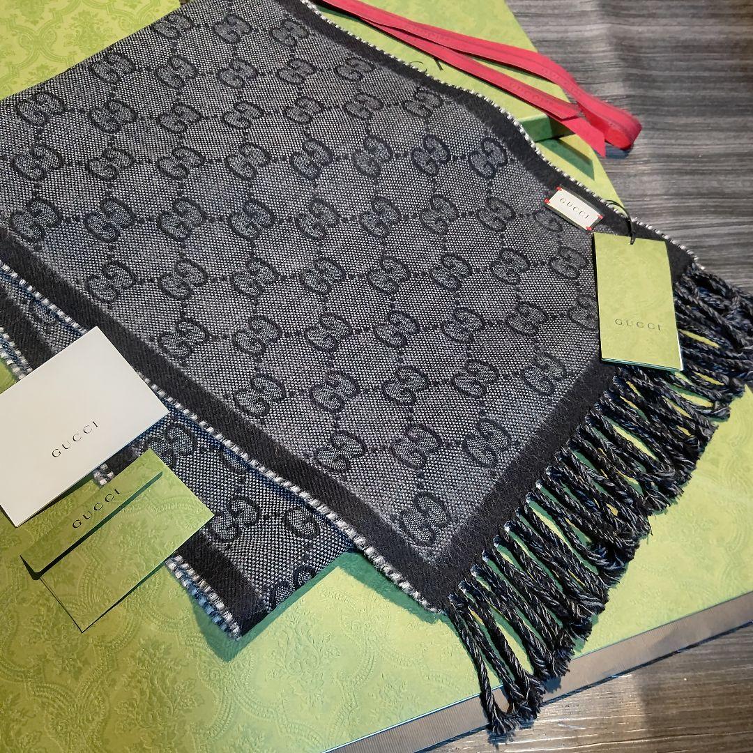 ❤美品箱付❤GUCCI マフラー ストール ショール スカーフ ❤定価７万円❤