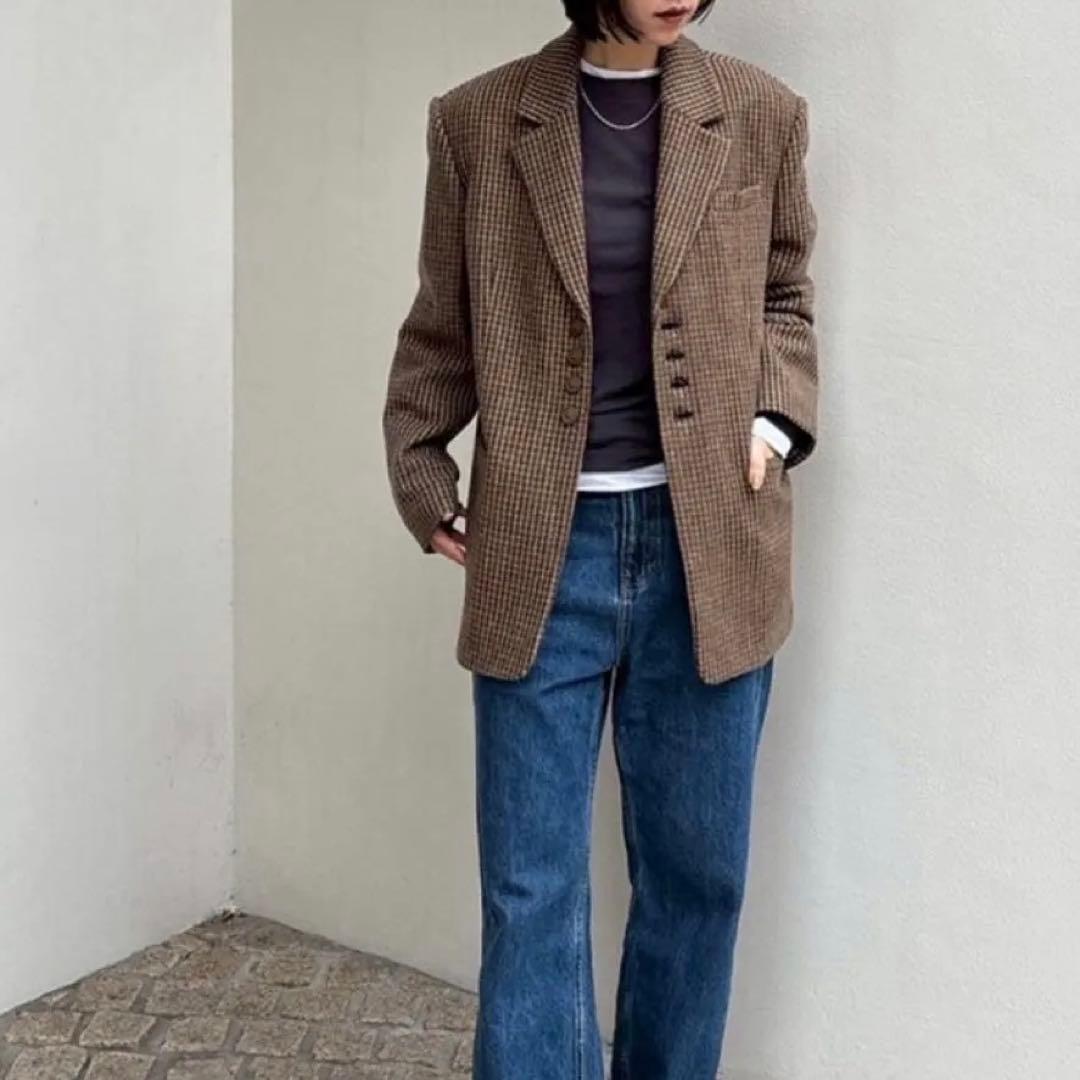 ◼️新品TODAYFUL ウールチェックジャケット SIZE36