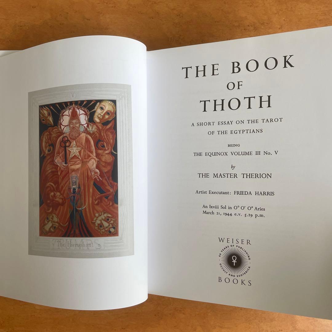 洋書 THE BOOK OF THOTH (Egyptian Tarot)
