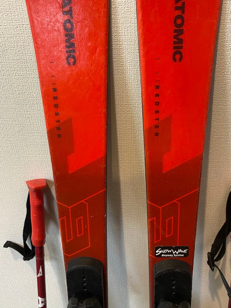 Atomic Redster J9 120cm スキーセット ストック付き