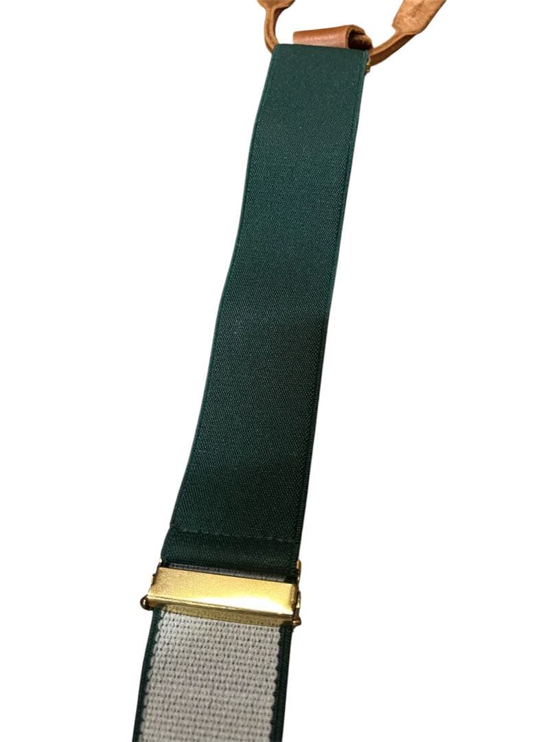 英国製 ポロラルフローレン ヴィンテージ Y型 ボタン式 サスペンダー 緑