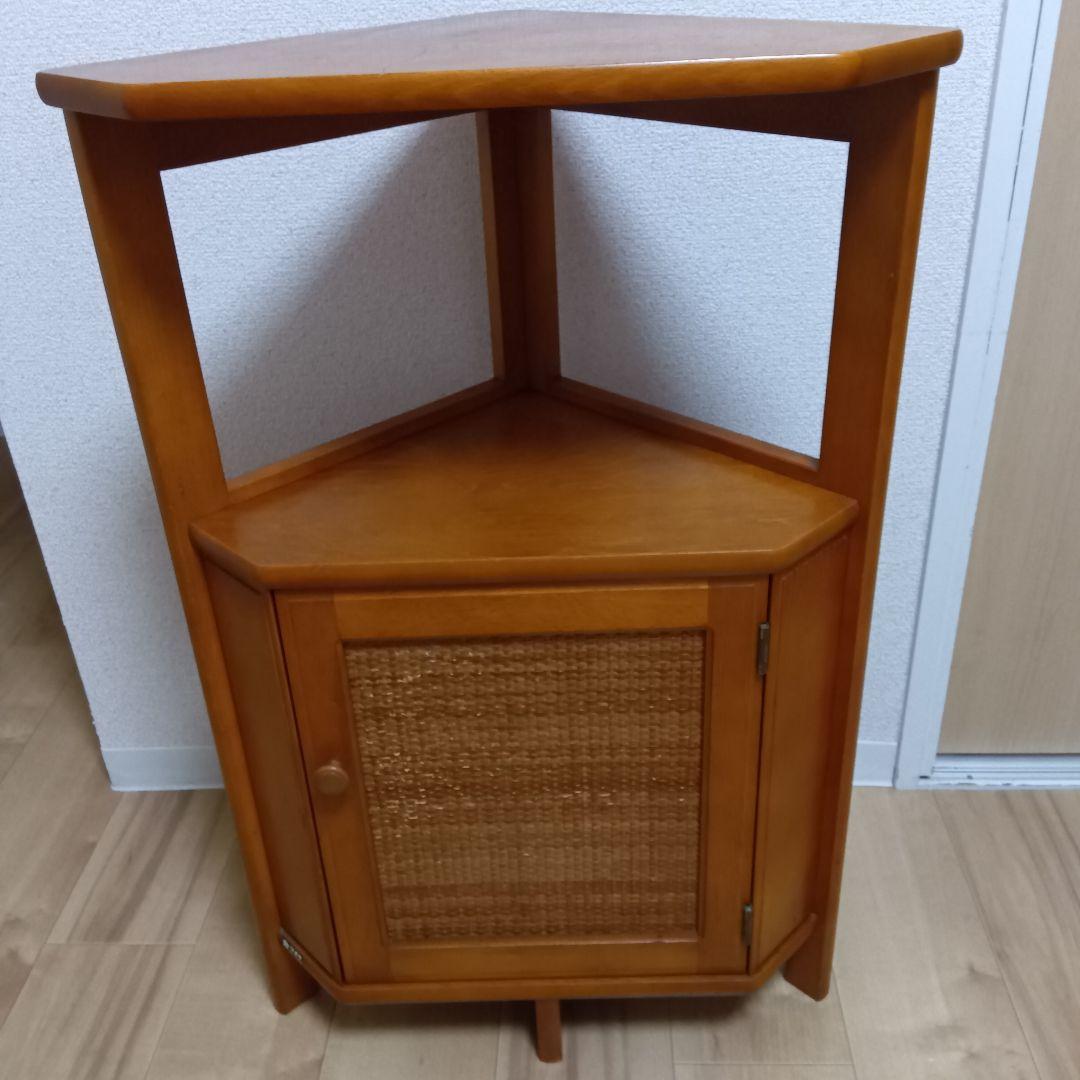 オールド　カリモク　コーナー　キャビネット　電話台　ミッドセンチュリー　電話台