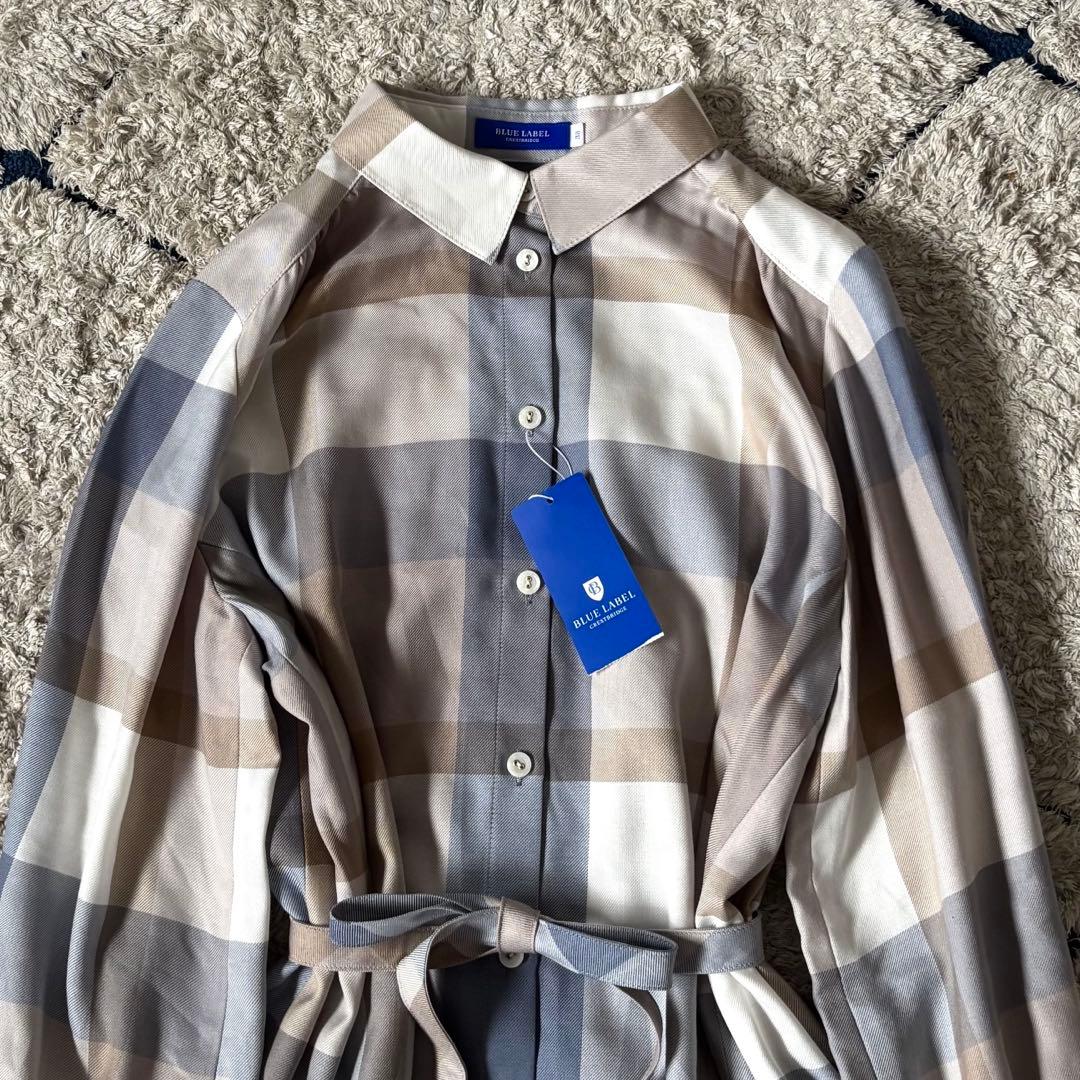 【タグ付き✨】ブルーレーベルクレストブリッジ　3way チュニック　リボン　38