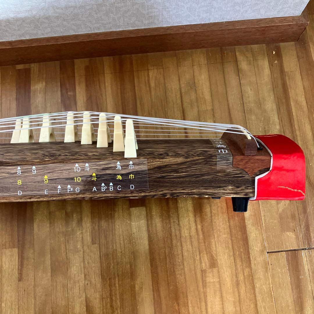 文化箏　琴 13弦 専用ケース、スタンド付き