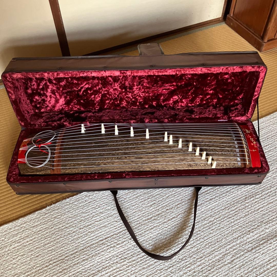 文化箏　琴 13弦 専用ケース、スタンド付き