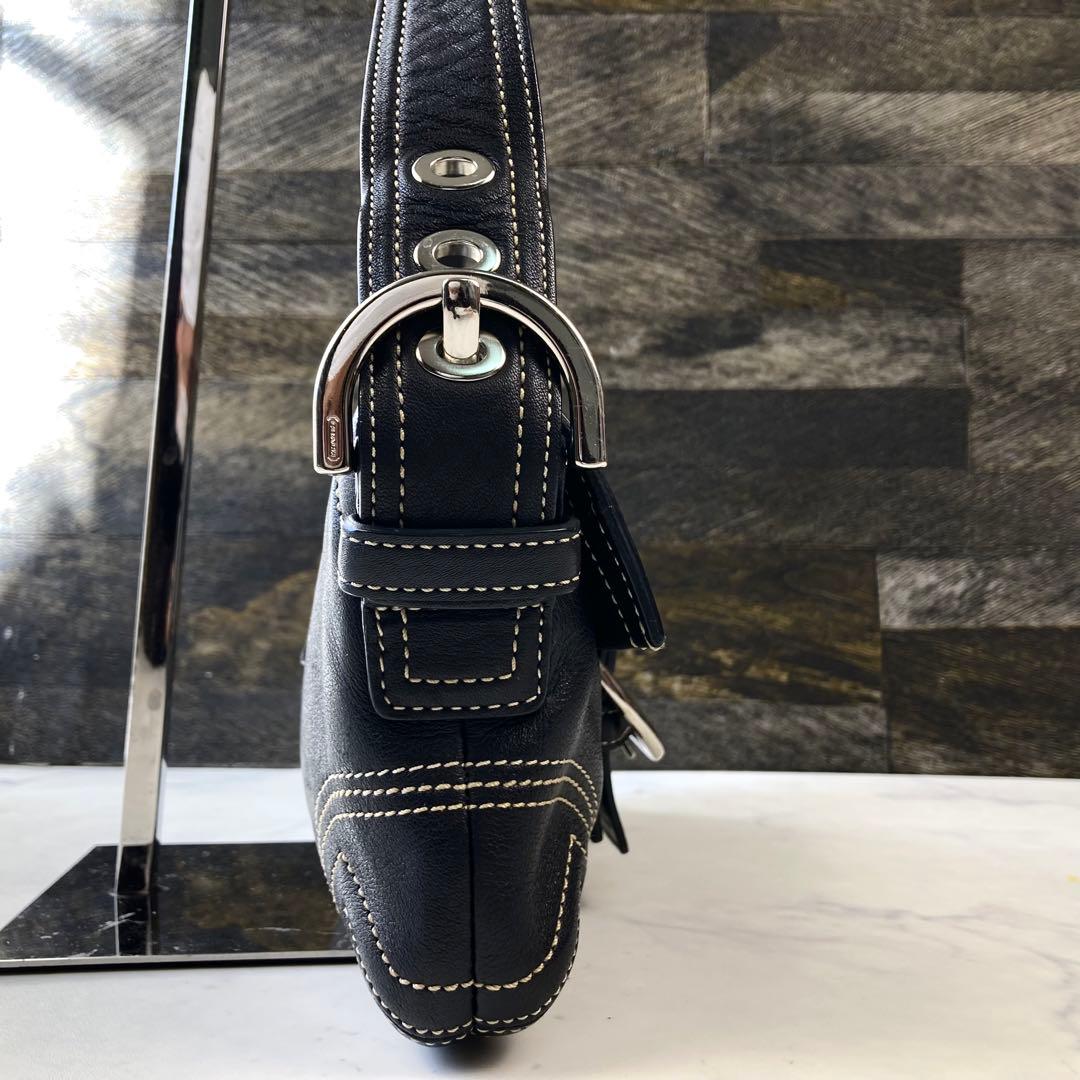 美品 希少✨ COACH コーチ ソーホー ワンショルダー　ブラック　Y2k