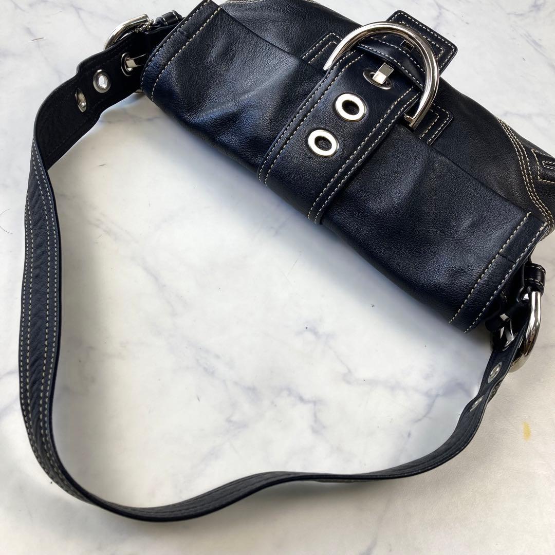 美品 希少✨ COACH コーチ ソーホー ワンショルダー　ブラック　Y2k