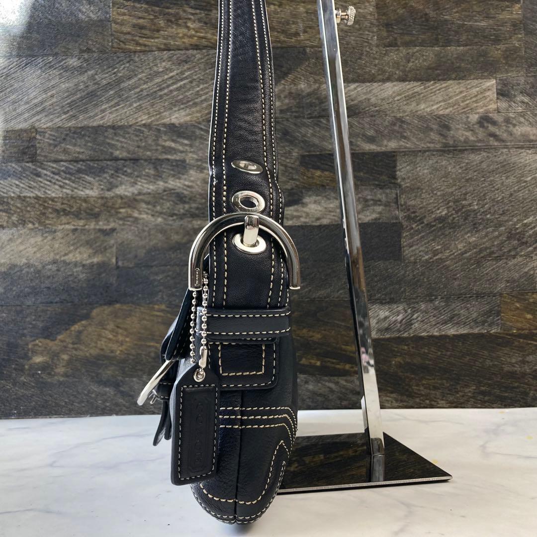 美品 希少✨ COACH コーチ ソーホー ワンショルダー　ブラック　Y2k