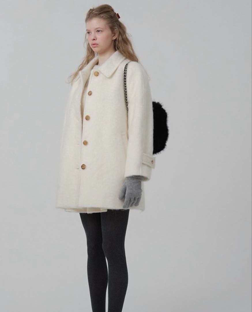 【新品】The Barnnet シャギーコート　ブランドロゴ入りハンガー付き