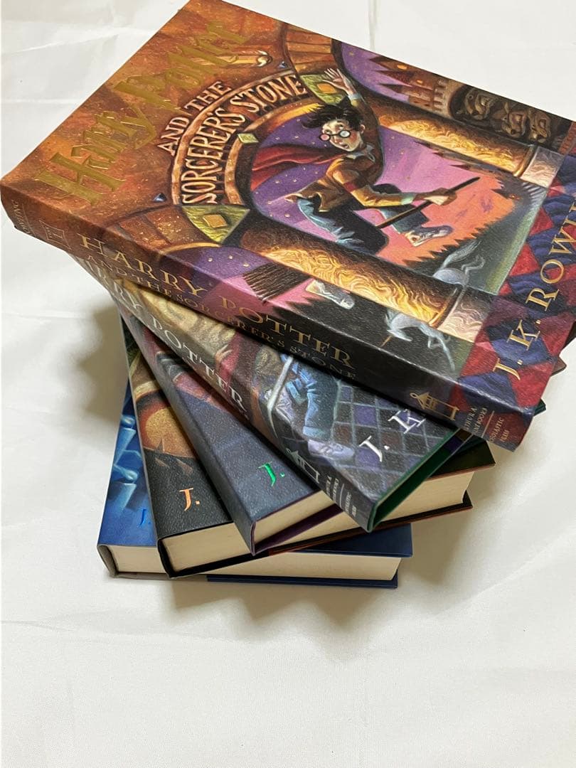 洋書・ハリーポッター5巻セット・5冊セット・収納BOX付き・ペーパーボックス付き