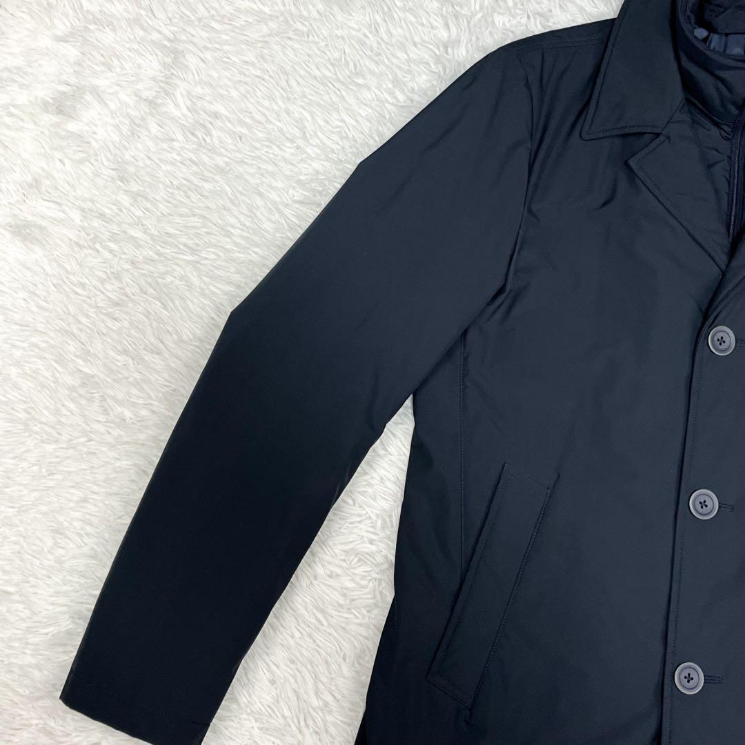 美品 ヘルノ レイヤード チェスターコート HERNOTECH 2way