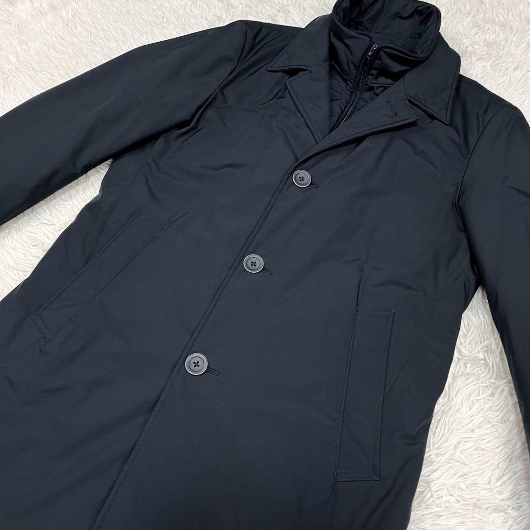 美品 ヘルノ レイヤード チェスターコート HERNOTECH 2way