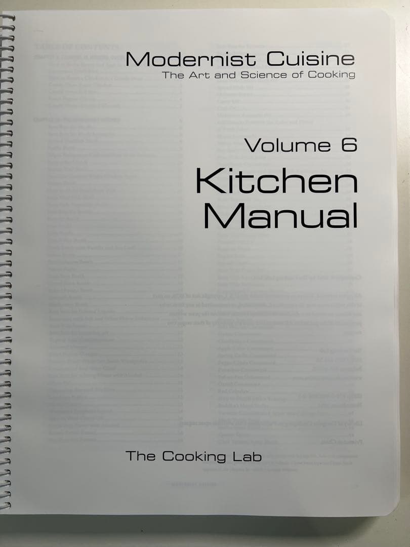 Modernist Cuisine：The Art & Science of～