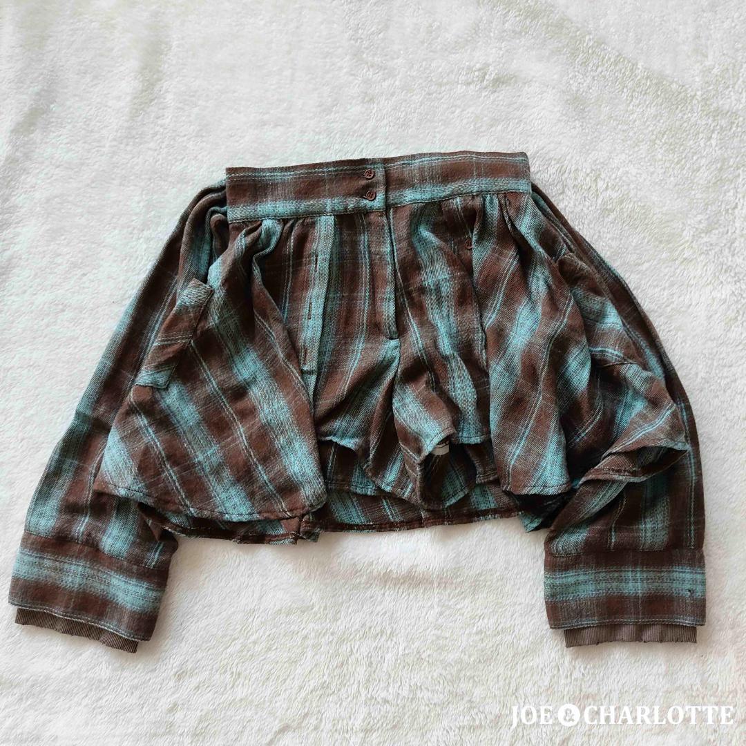 ダーリッチ darich レイヤードチェックショートパンツ ブラウン FREE