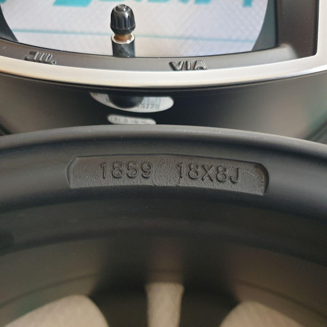 ① VST TYPE PLS 18インチ8J インセット42 VOLVOホイール