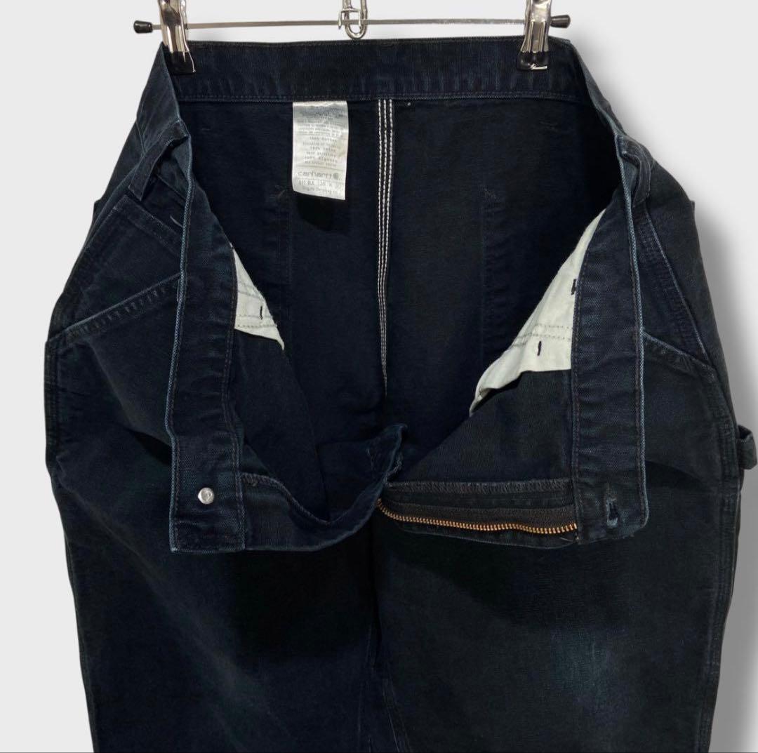 ★Carhartt★B11★ダックコットンペインターパンツ★黒★W38