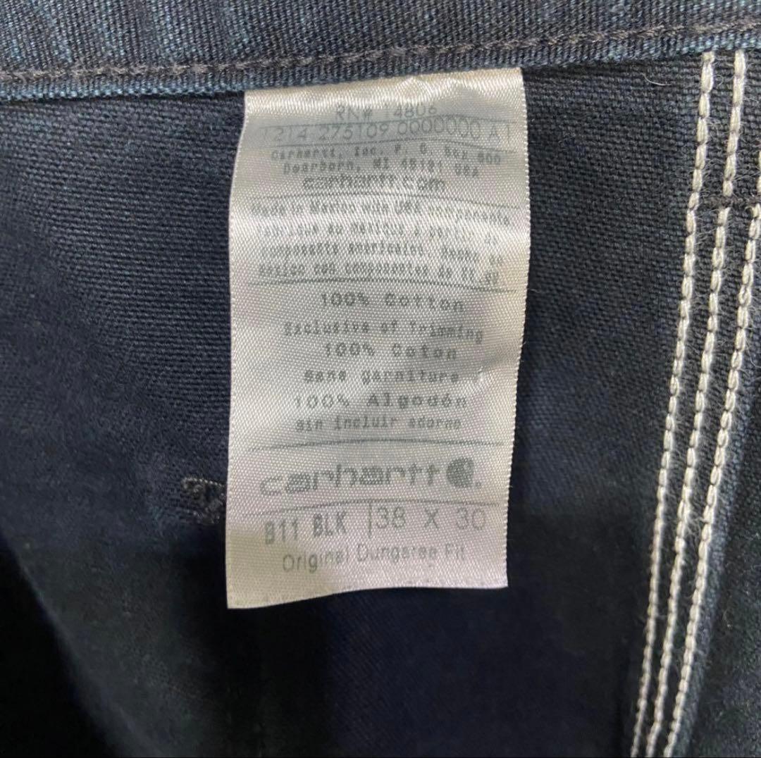 ★Carhartt★B11★ダックコットンペインターパンツ★黒★W38