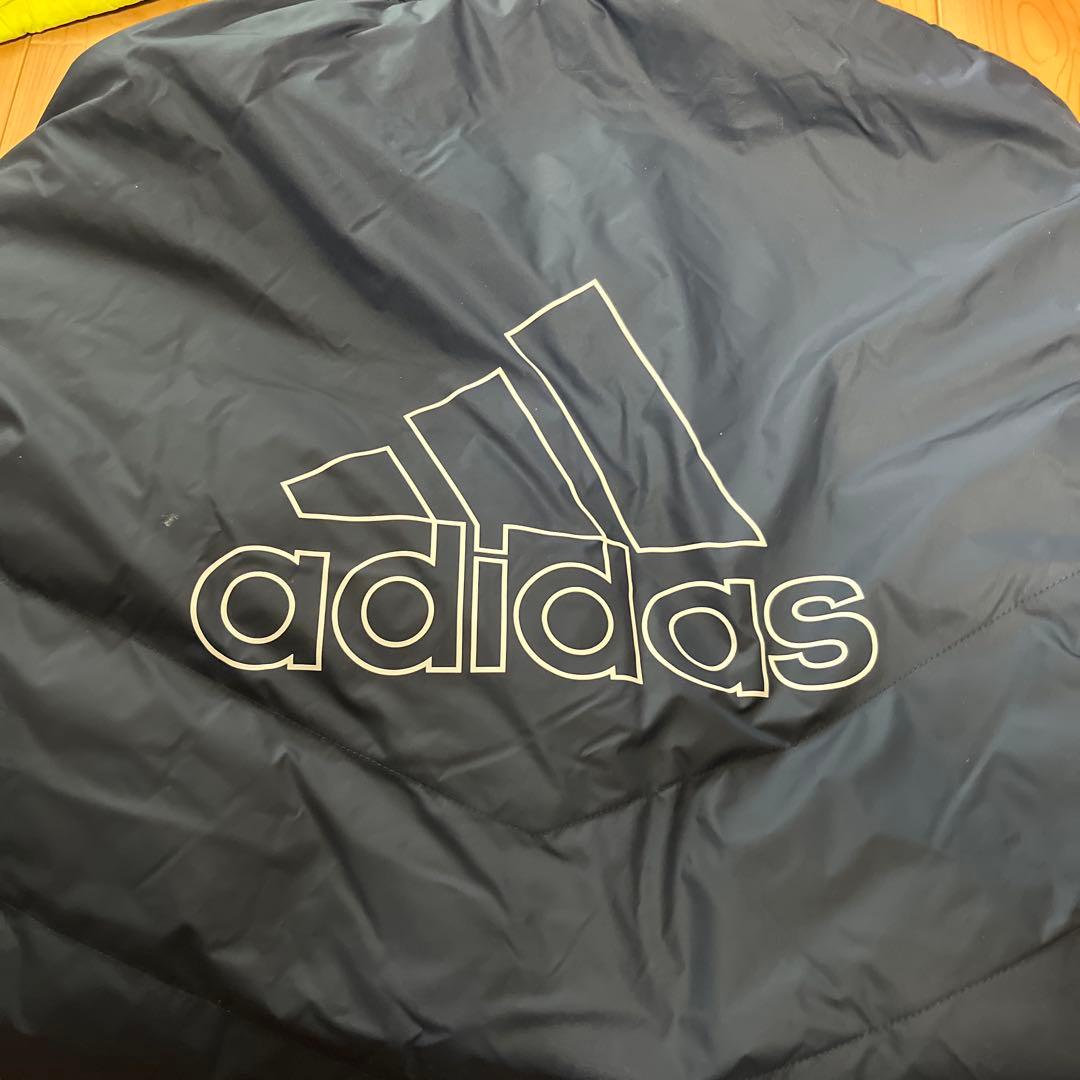 新品　adidas アディダス ベンチコート　ネイビー　150