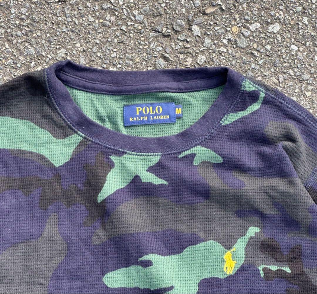 ポロ サーマル ロンT 迷彩 短丈