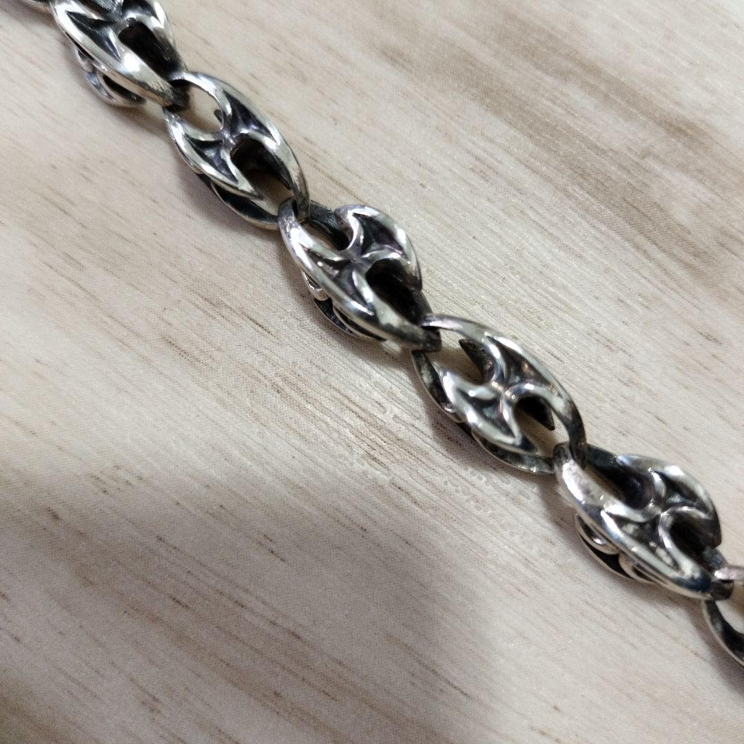 新品未使用 シルバー925 ウォレットチェーン シルバー 約68cm S-33