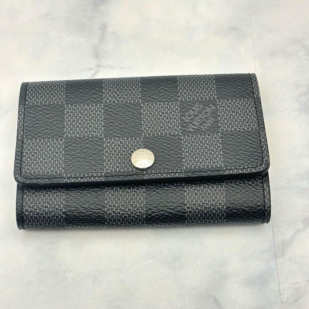 ルイヴィトン ミュルティクレ6 ダミエ グラフィット ICチップ