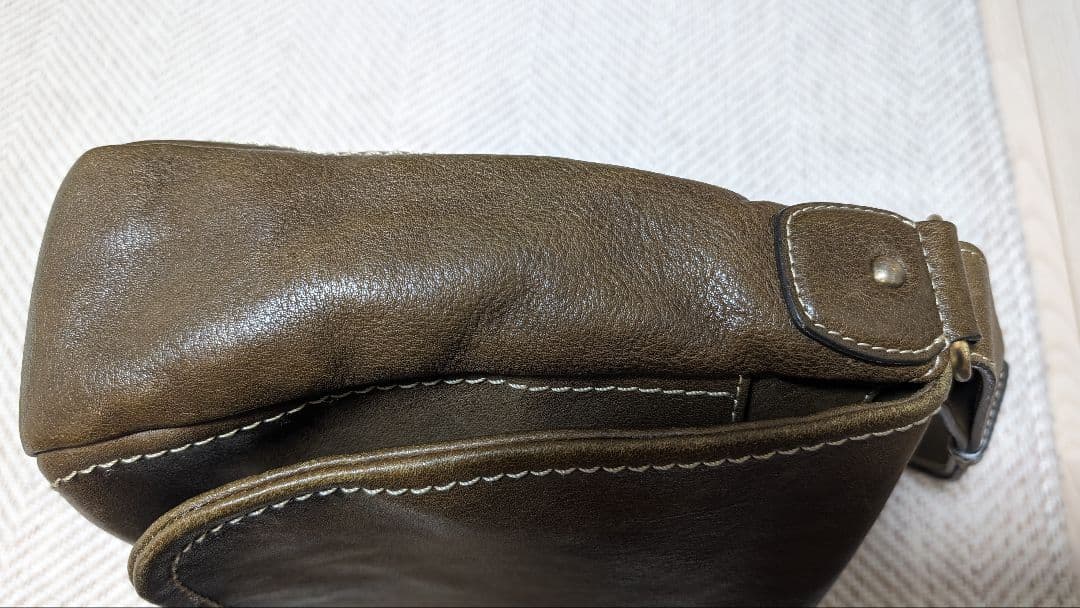 土屋鞄 限定色 トーンオイルヌメ ダークグリーン