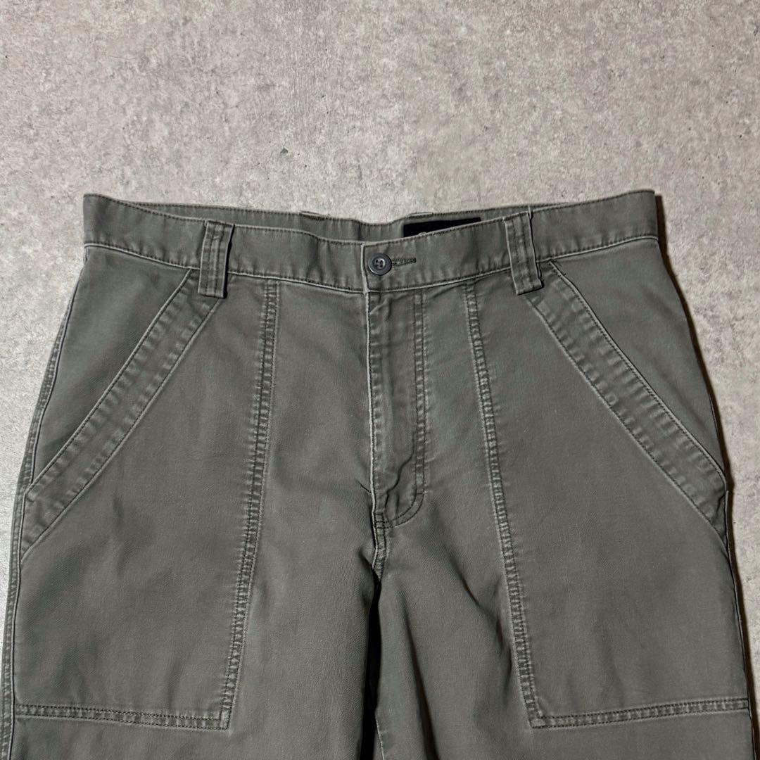 00s エディーバウアー ベイカーパンツ L字ポケット カーキ フェードカラー