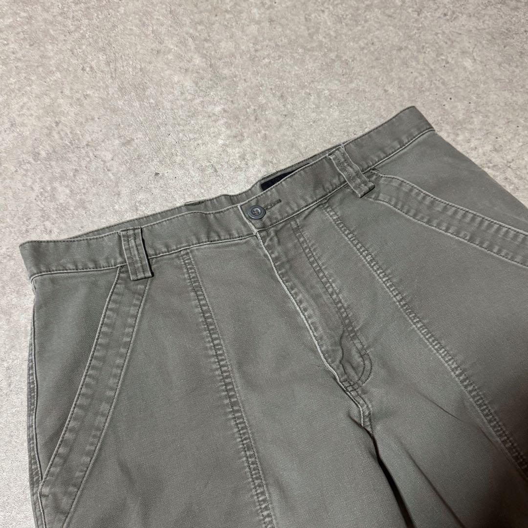 00s エディーバウアー ベイカーパンツ L字ポケット カーキ フェードカラー