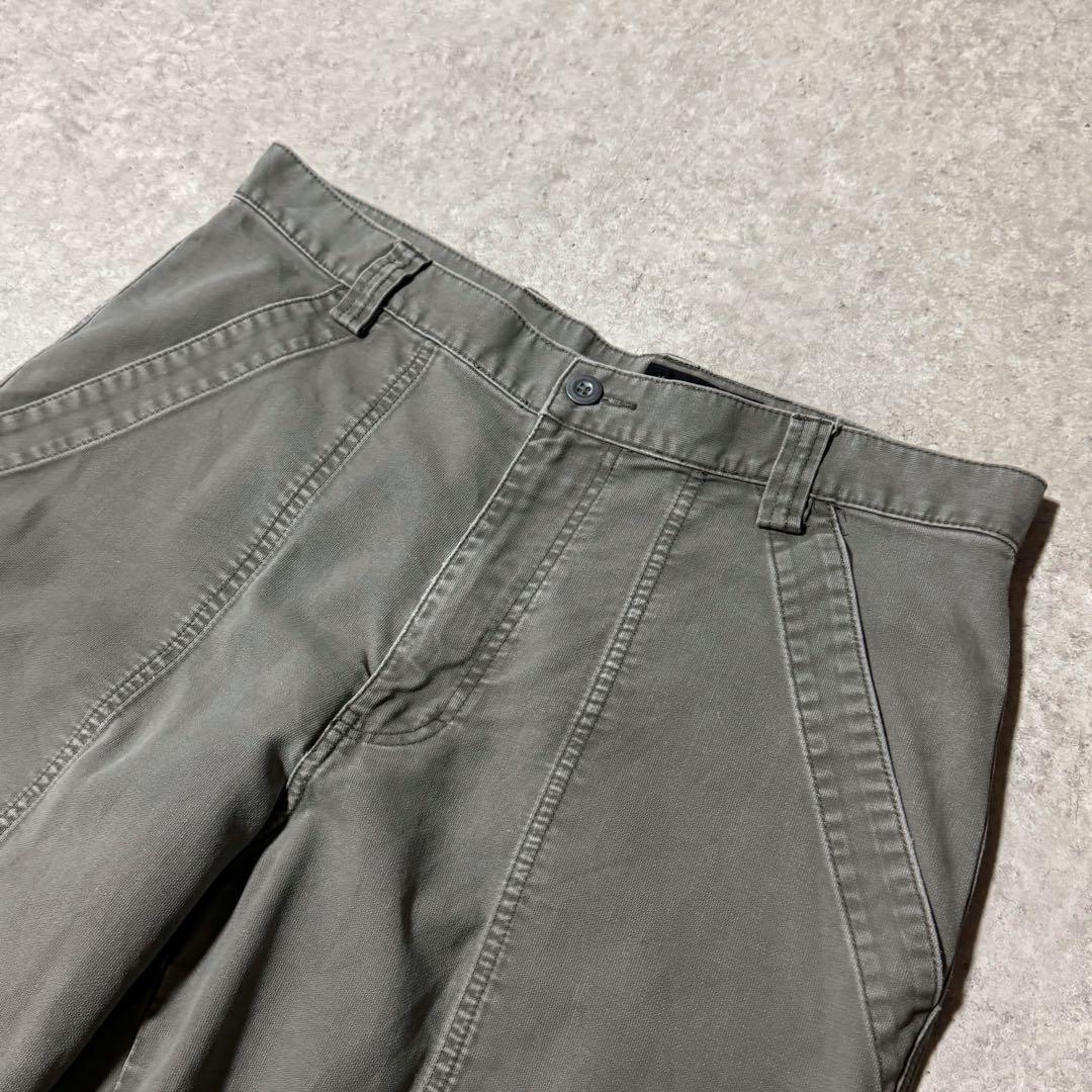 00s エディーバウアー ベイカーパンツ L字ポケット カーキ フェードカラー