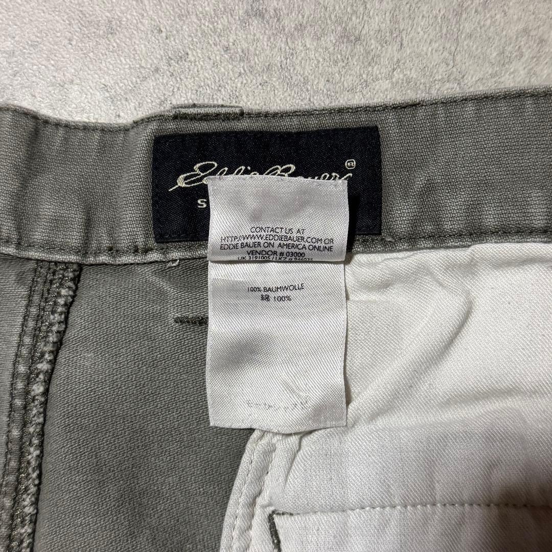 00s エディーバウアー ベイカーパンツ L字ポケット カーキ フェードカラー