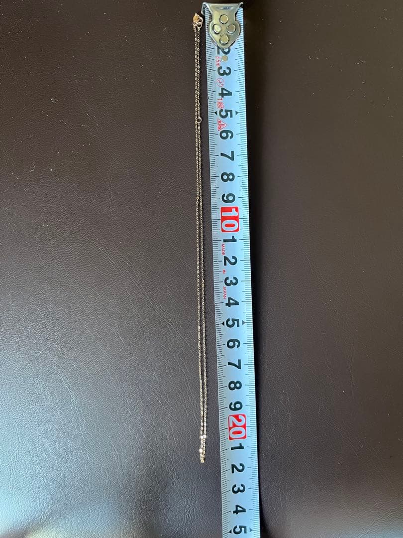 k 18（Au750刻印）ピンクゴールドチェーンネックレス 44cm