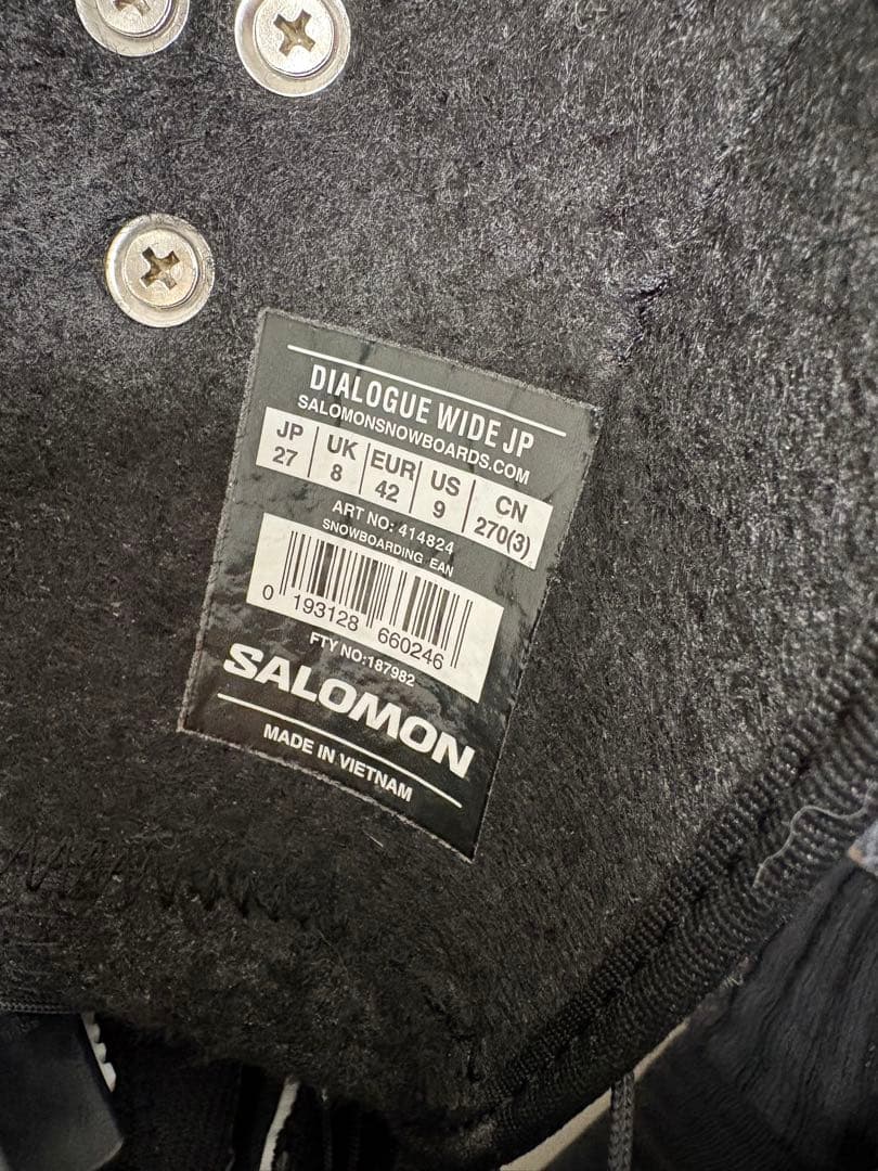 Salomon DIALOGUE 27cm ワイドスノーボードブーツ