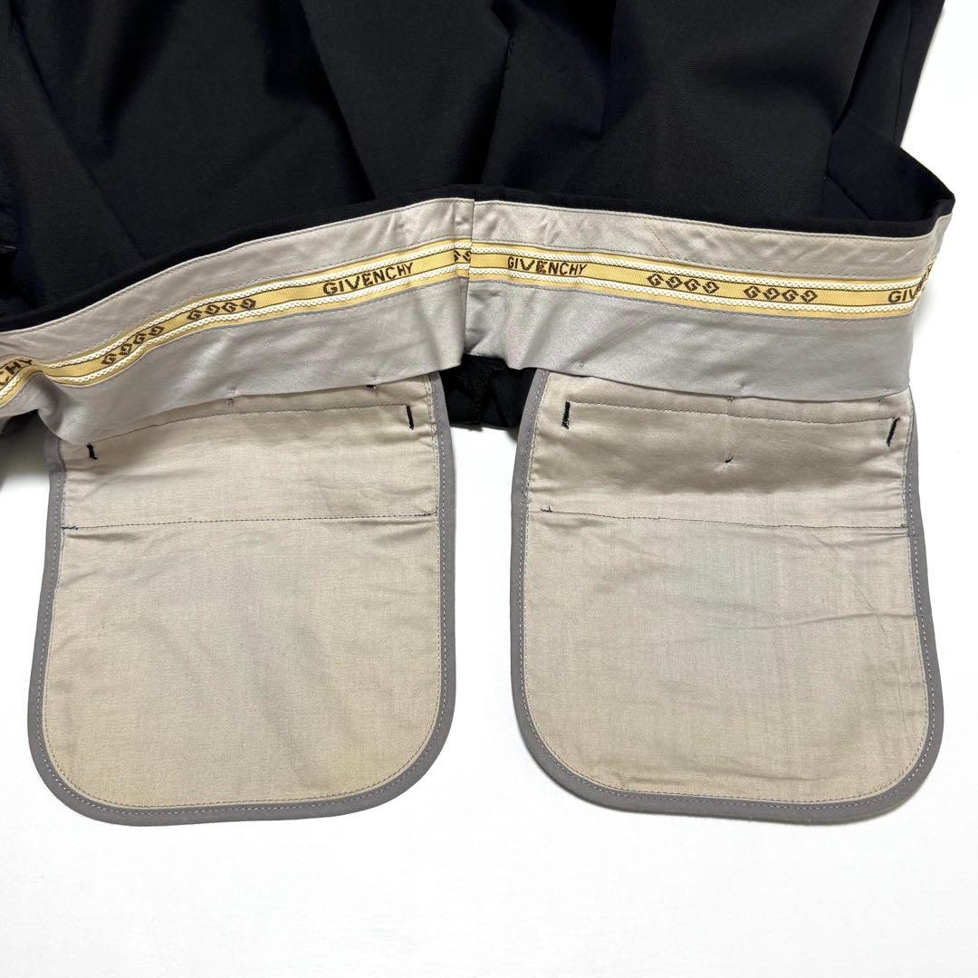 90s GIVENCHY ウールモヘヤ ワイド スラックス ジバンシー