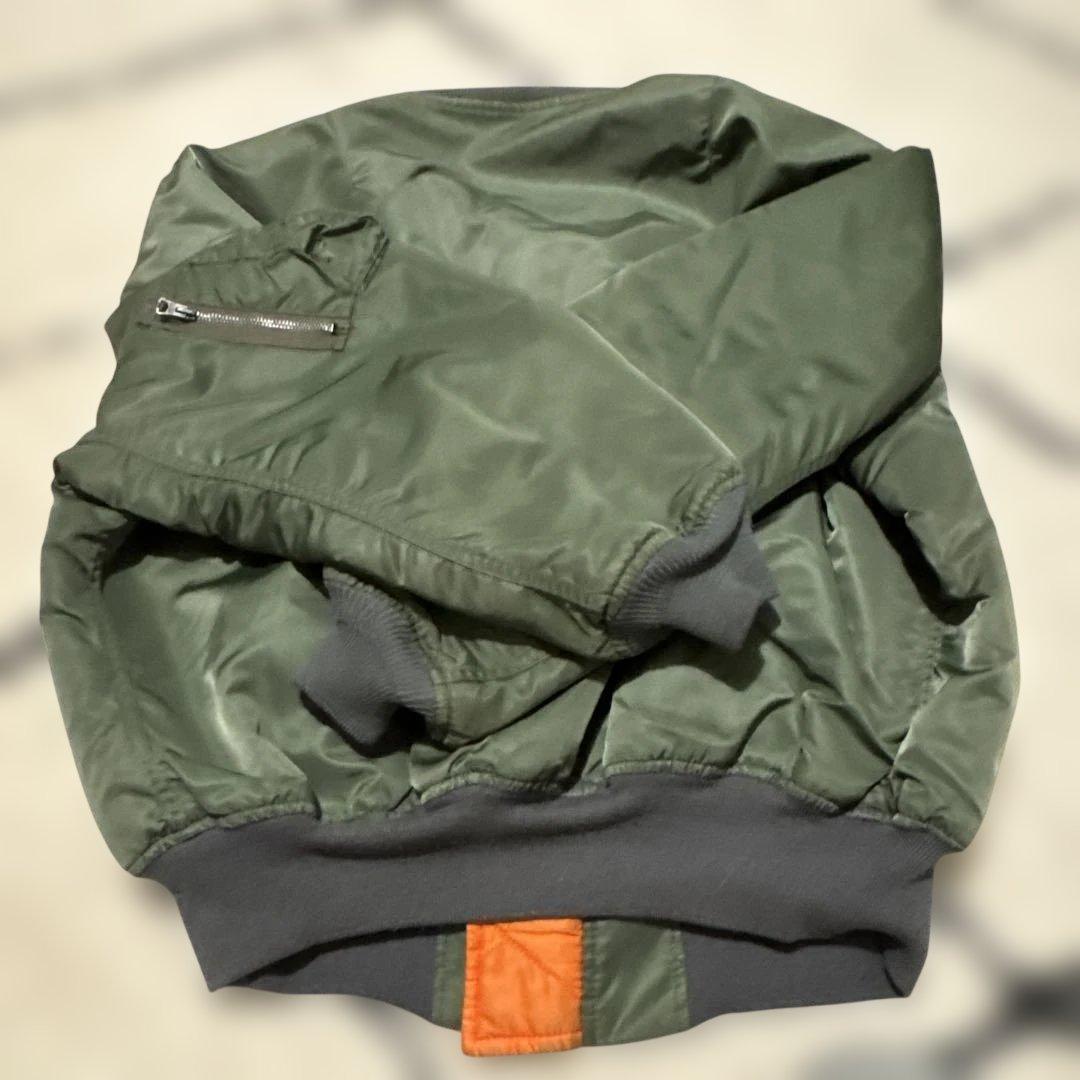 MA-1 フライトジャケット リバーシブル オリーブ オレンジ ビッグサイズ