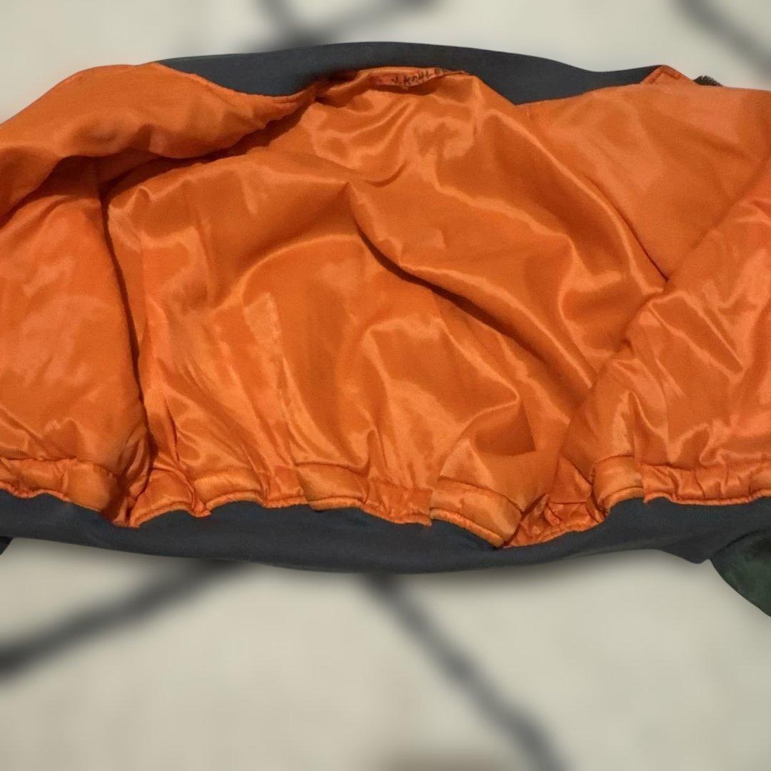 MA-1 フライトジャケット リバーシブル オリーブ オレンジ ビッグサイズ