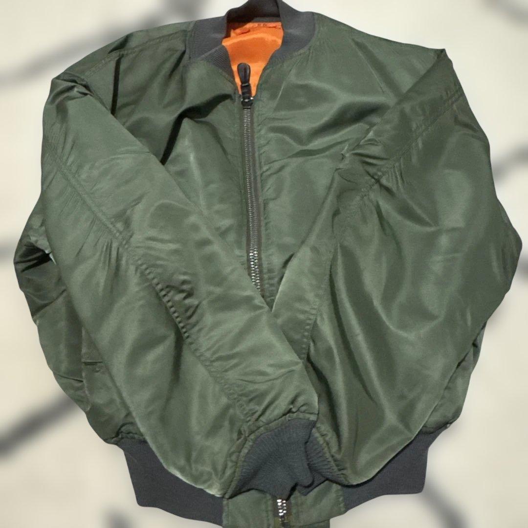 MA-1 フライトジャケット リバーシブル オリーブ オレンジ ビッグサイズ