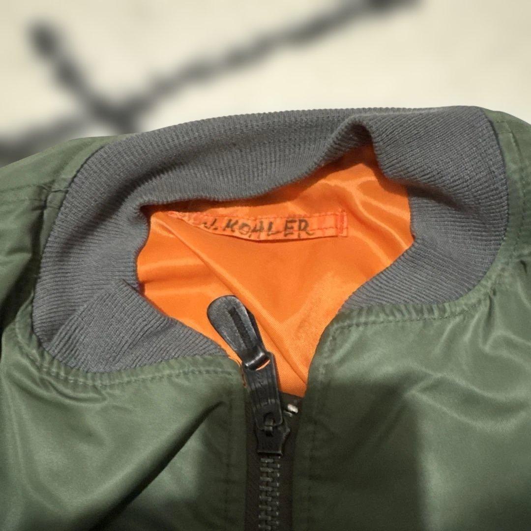 MA-1 フライトジャケット リバーシブル オリーブ オレンジ ビッグサイズ