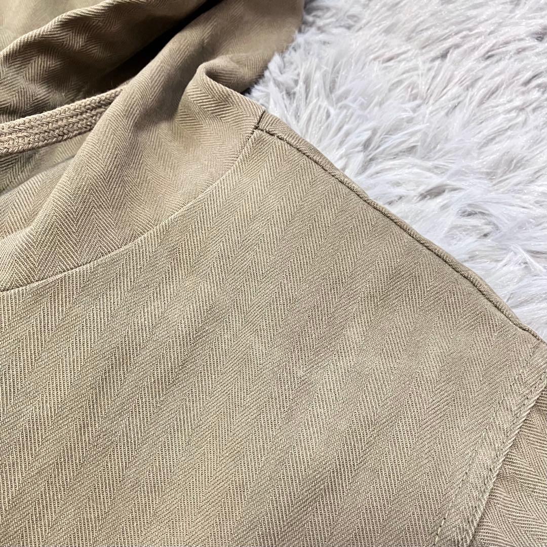 PAOPAO　オールインワン　つなぎ　ミリタリー　古着風　ユニセックス　カーキ