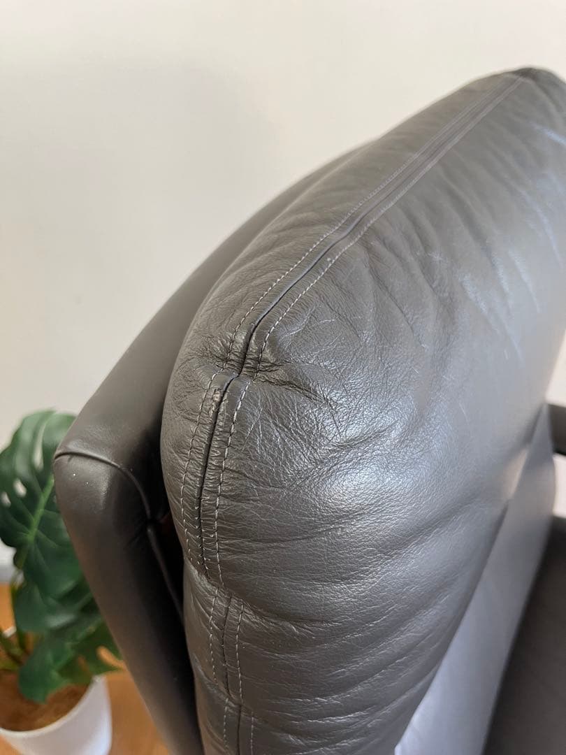 Mobilia モビリア 本革張り ヴィンテージ エグゼクティブチェア　希少
